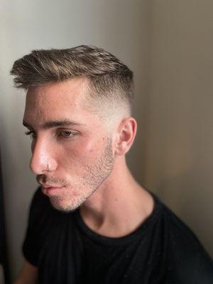 Mid skin fade