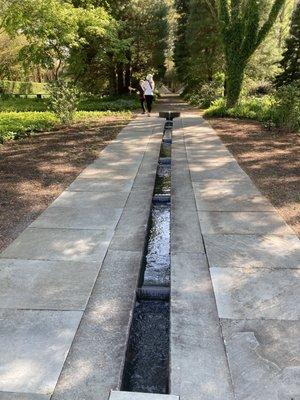 Water fountain in front of office