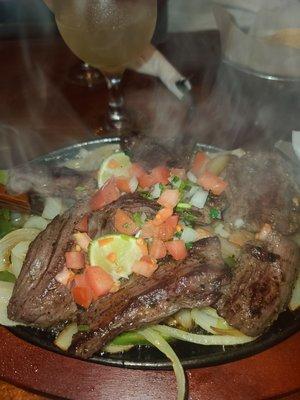 Steak Fajitas!! Nothing else to say but delicious!