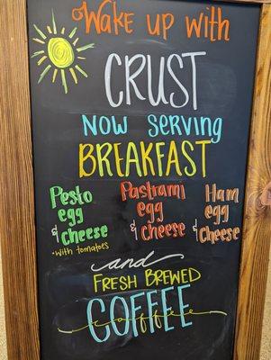 Now Serving Breakfast Sandwiches and Craft Drip coffee 8:00-10:00AM