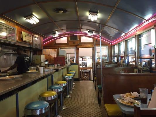 Inside the diner