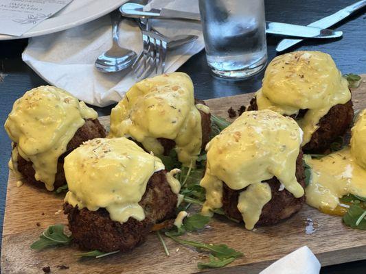 Crab cake Benedict...