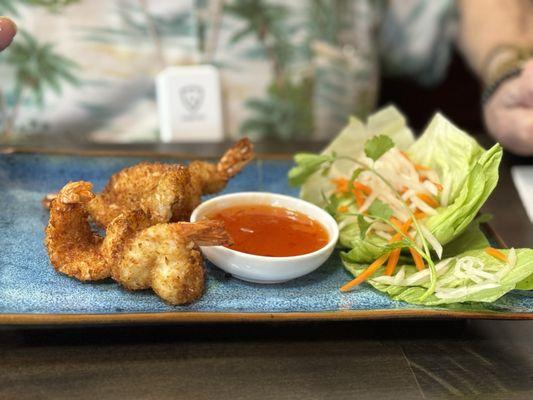 Coconut shrimp appetizer, Mr. Picky liked it.