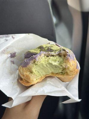 Taro shell with green tea filling