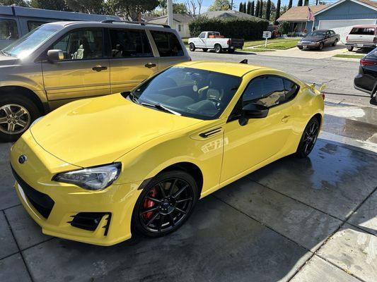 2017 Subaru BRZ Yellow Edition.