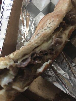 Layers of steak n cheese!