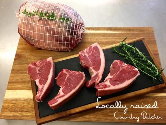 Locally raised lamb available at Country Butcher!