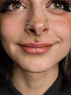 philtrum piercing