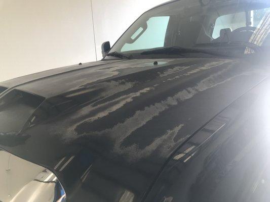 Cadillac Escalade 2018 - Hood Panel Repair - Before - Hollister, CA - September 2022