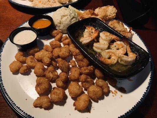 Endless Shrimp: Garlic Shrimp Scampi + Shrimp Rangoon + Popcorn Shrimp