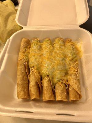 Chicken rolled tacos/taquitos