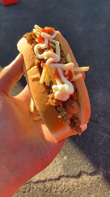 Puerto Rico hot dog