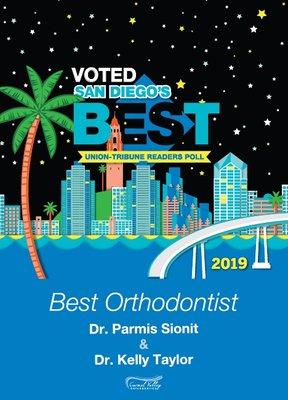 Voted Best Orthodontist in San Diego 2 years in a row!