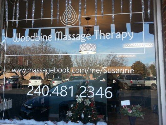 Woodbine Massage Therapy located just 1-1/2 miles north of Route 70. We are located inside Creative Edge Salon