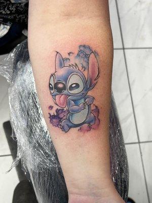 This color stitch tattoo was done by our artist, Chris Ramsey