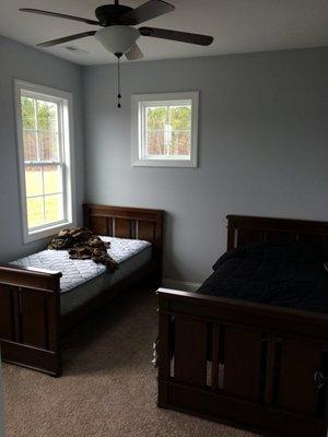 Bedroom 2nd floor of the garage