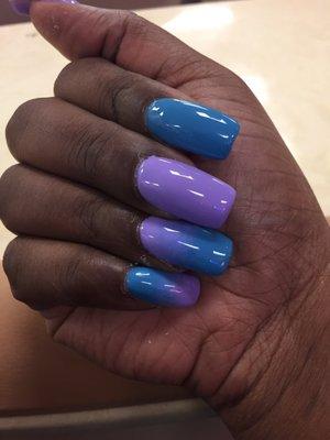 Acrylic gel nails