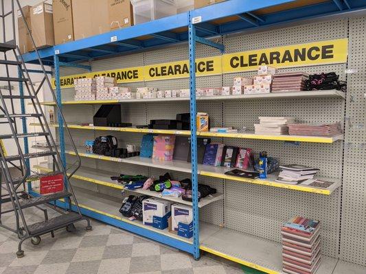 Clearance section