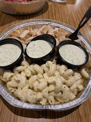 Fire Grilled Chicken Bowl, Jalapeño Ranch, Island Mac, & Teriyaki Noodles