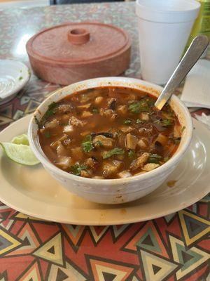 Small bowl of menudo (comes with 5 tortillas)