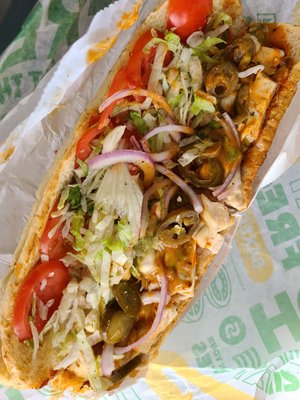 Buffalo chicken sub