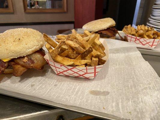 Best burgers in town and fresh cut fries