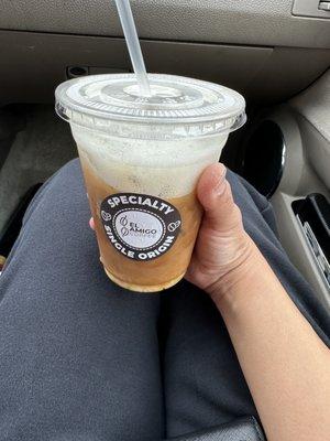 Iced Hazelnut latte