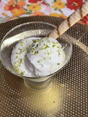 Key lime mousse