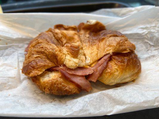 Ham and cheese croissant