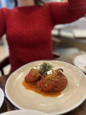 Stuffed Red Bell Peppers