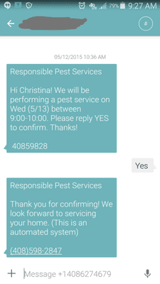 An appointment made from 9:00-10:00am. We arrived at 9:02am and they said it was actually 8:30-9:00 so they left without notice.