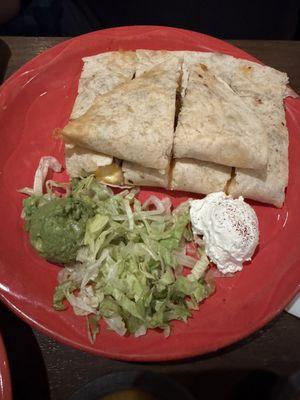 Steak quesadilla with hatch chiles and jalapeños (delicious)