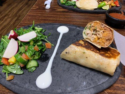 The humble pollo burrito - done so deliciously here!