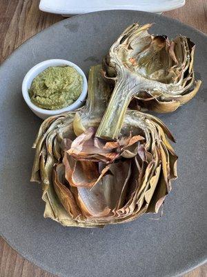 Roasted artichokes