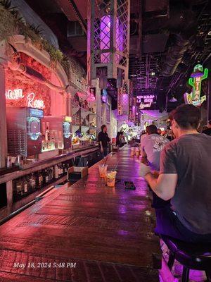 Downstairs bar.