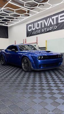 Cosmic blue wrap for Wide body challenger 392