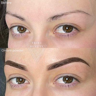 Ombré powder brows