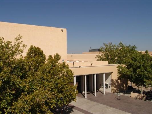 Popejoy Hall as seen from the adjacent parking structure