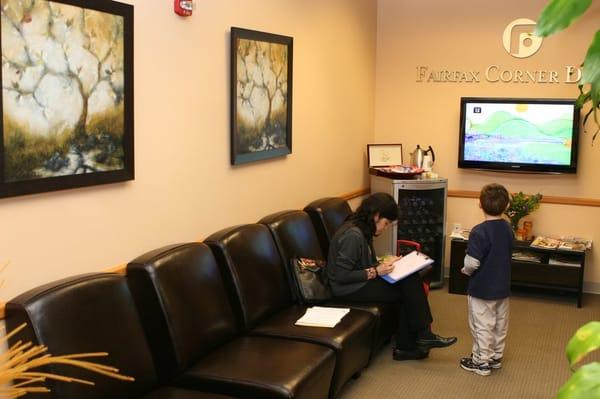 Our guest reception area