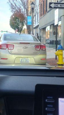 Fire  hydrant parking