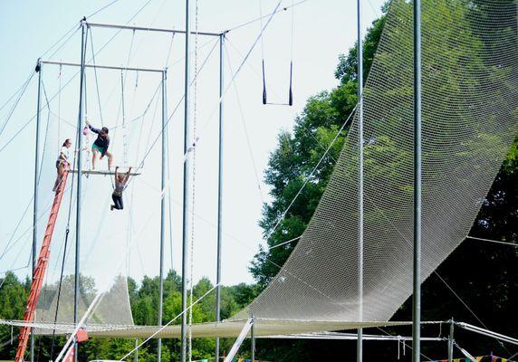 Our Flying Trapeze Program brings a high level of excitement to your summer camp experience.