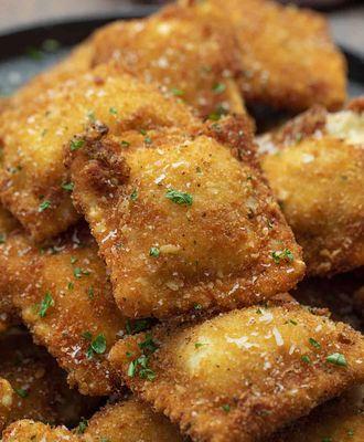 4 cheese breaded ravioli bites