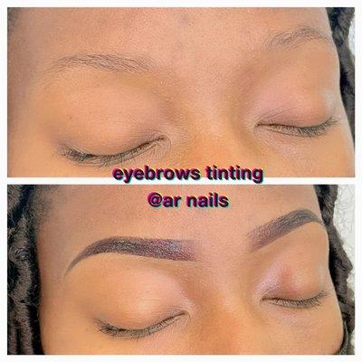 eyebrow tinting