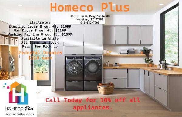 In stock appliances