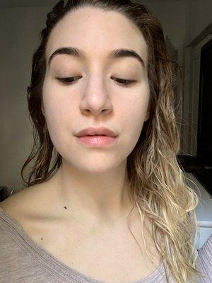 No makeup with perfect brows!