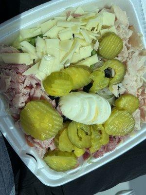 Chef Salad (added pickles)