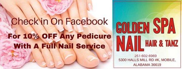 Golden Nail Spa in Mobile, AL 36619