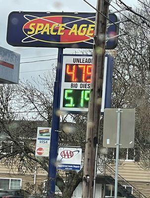 Gas prices 3/20/22