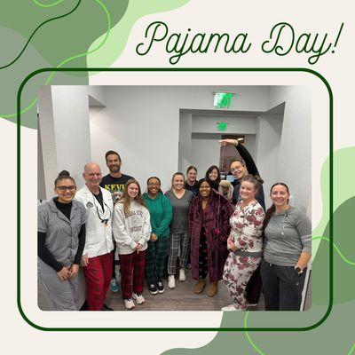 Pajama Day in celebration of National Fun at Work Day!