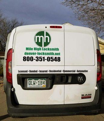 Mile High Locksmith Van